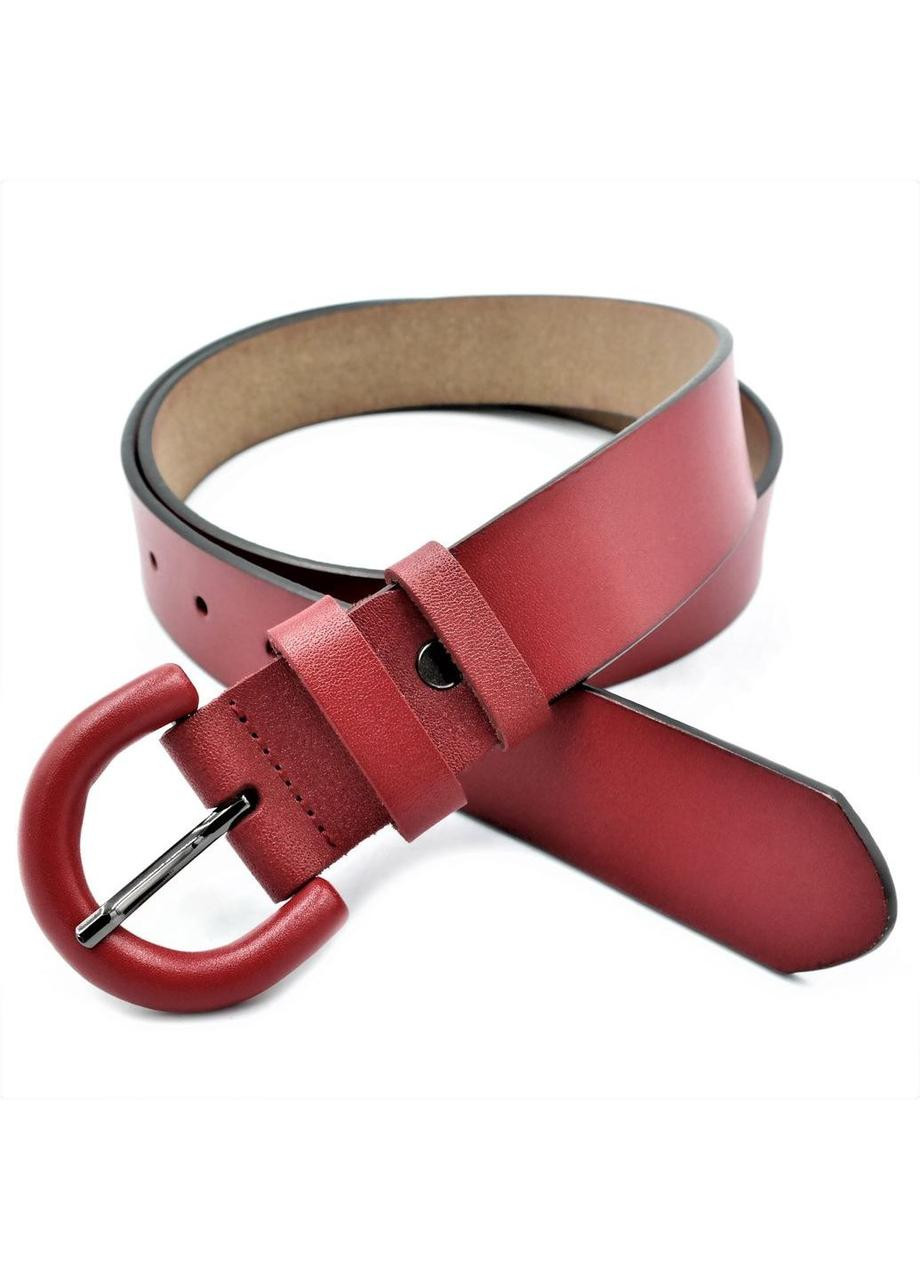 Женский кожаный ремень Красный SKL85-323650 New Trend (259142091)