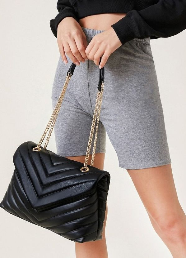 Женская классическая сумка D-025 кросс-боди через плечо черная No Brand (276062408)