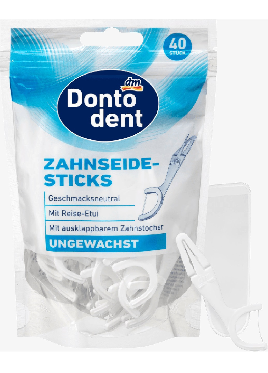 Зубні нитки-палички 40 шт Dontodent (256741644)