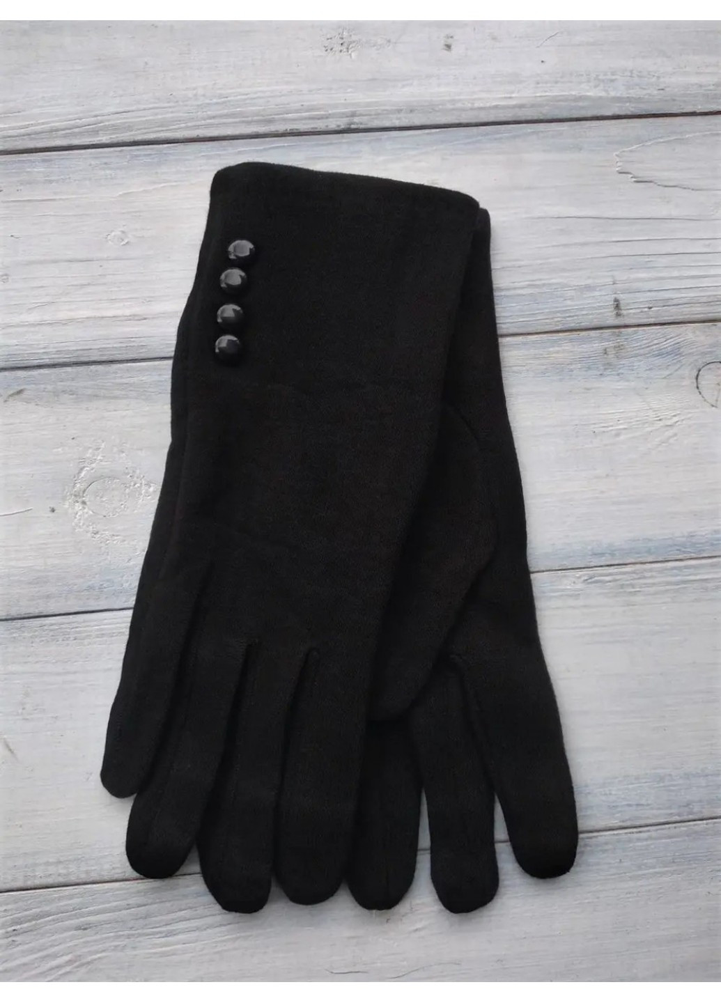 Жіночі розтяжні рукавички чорні 8718s3 л л л BR-S (261771658)