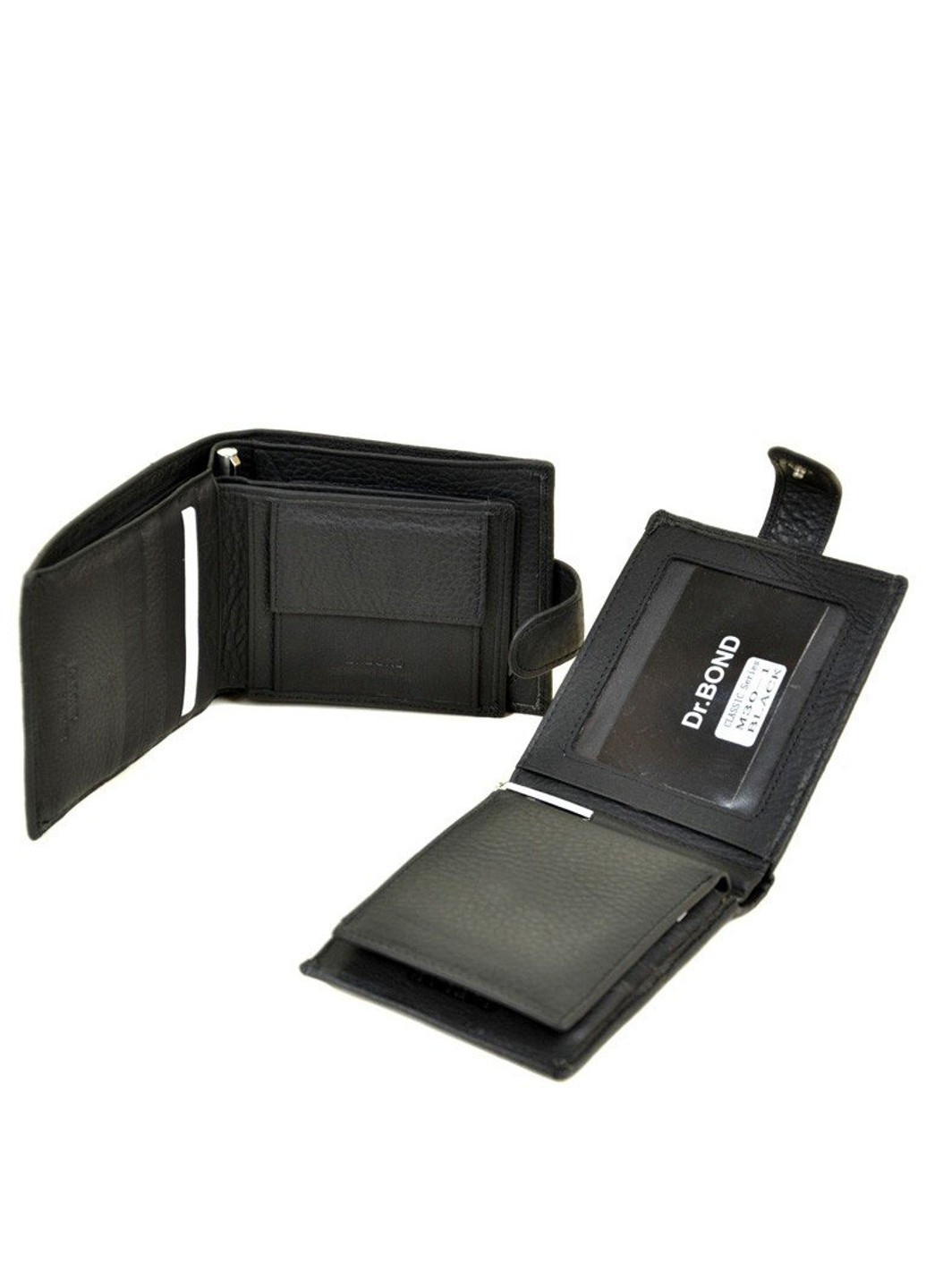 Кошелек из натуральной кожи Dr.Bond M30-1 black Dr. Bond (261551048)