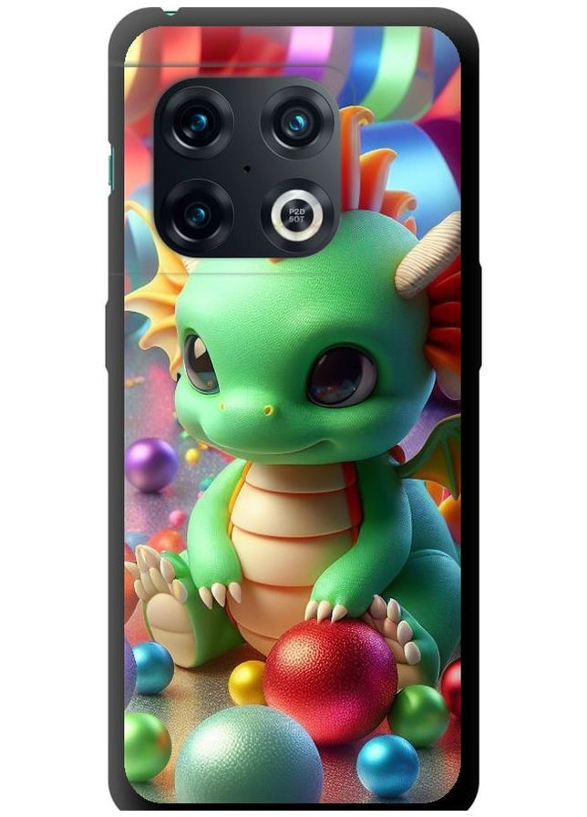 TPU чорний чохол 'Веселий дракончик' для Endorphone OnePlus 10 Pro (275457463)