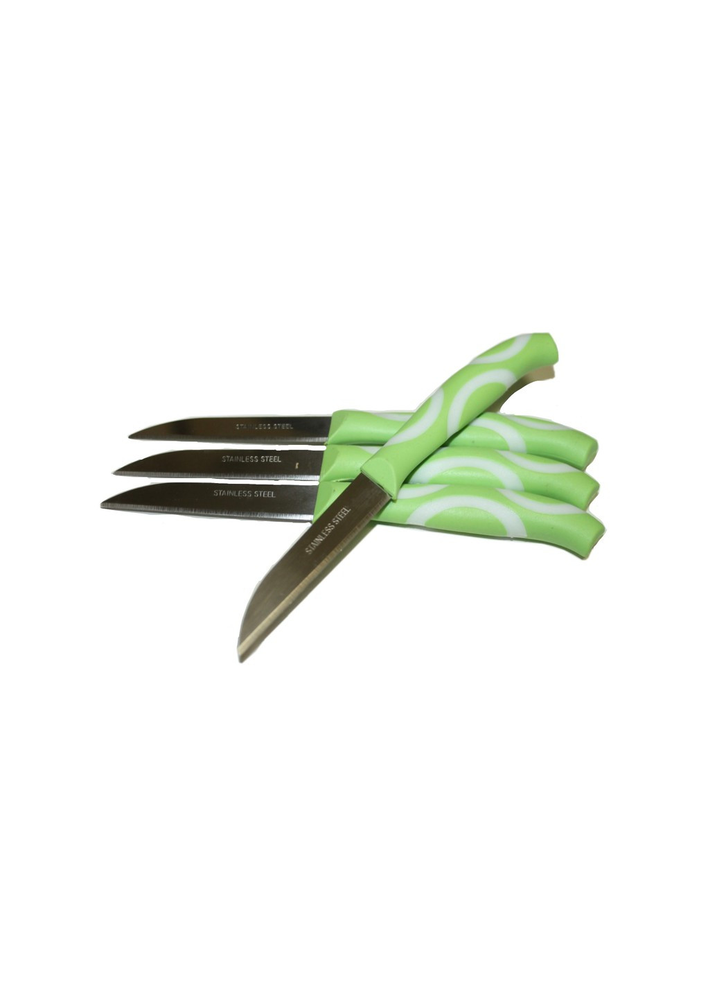 Ножі для картоплі із пластмасовою ручкою набір 12шт/15.5см/6.5см FROM FACTORY (260743975)