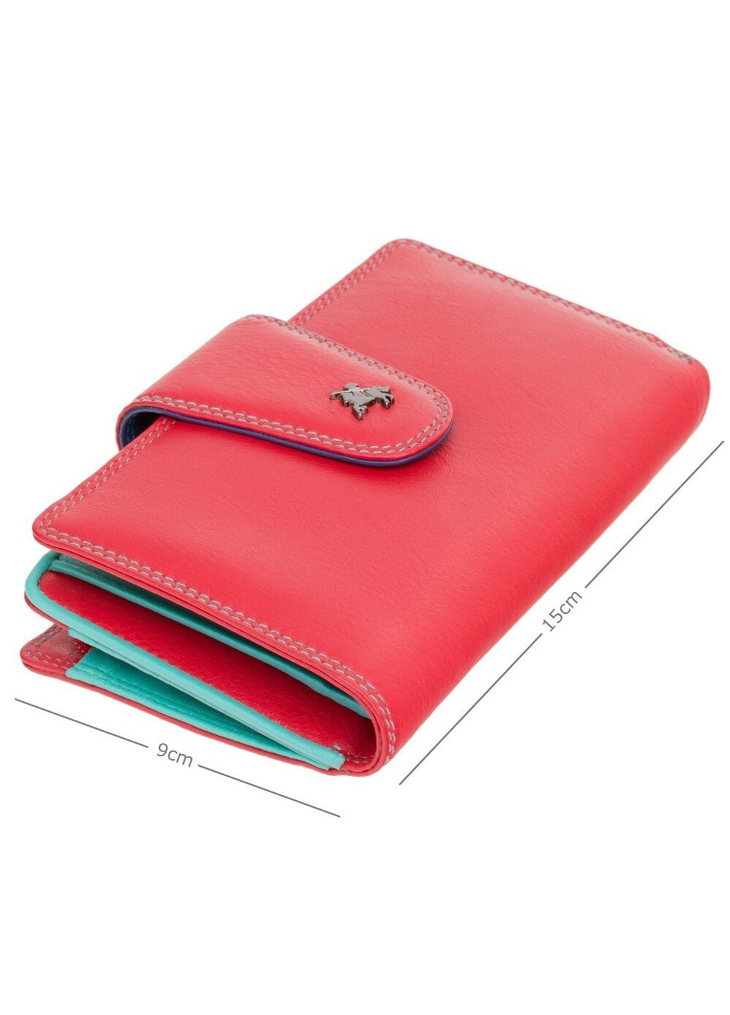 Шкіряний жіночий гаманець SP30 Ylang c RFID (Red Multi Spectrum) Visconti (261851494)