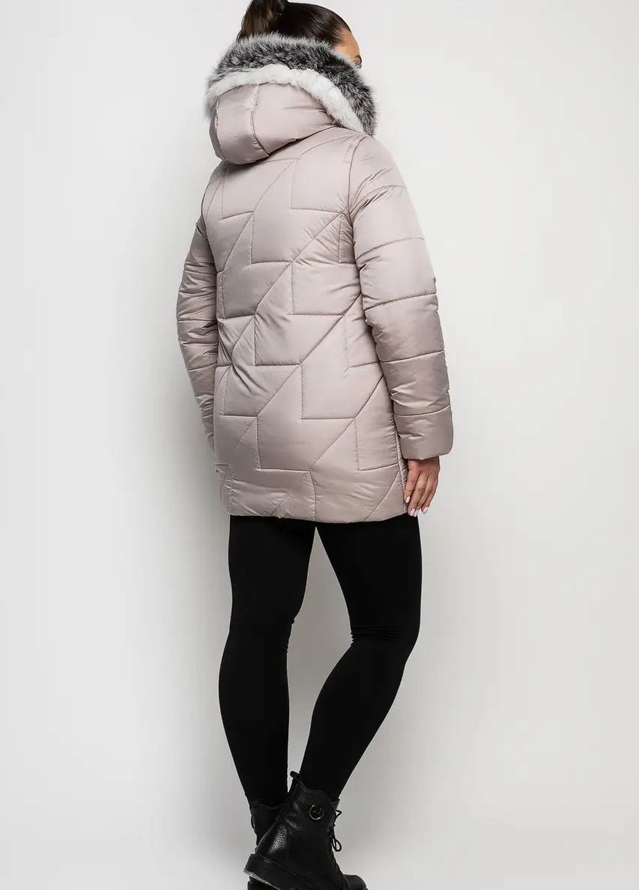 Перлова зимня зимова жіноча куртка великого розміру SK
