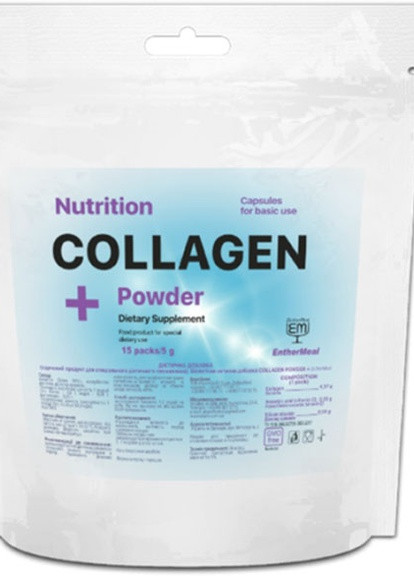 Collagen Powder sachets 15 х 5 g Unflavored EntherMeal (256719300)