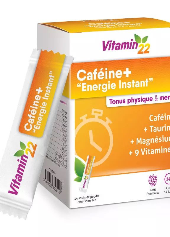 КОМПЛЕКС VITAMIN’22 КОФЕЇН ПЛЮС / CAFEINE + - МОБІЛІЗАЦІЯ ЕНЕРГІЇ ТА ЖИТТЄВОЇ СИЛИ, 14 СТІКІВ Vitamin'22 (271836306)