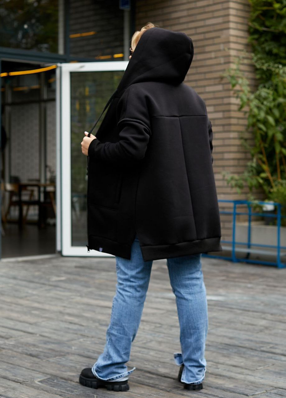 Ніжний теплий жіночий худі з капюшоном на блискавці. No Brand 791-2 (265407534)