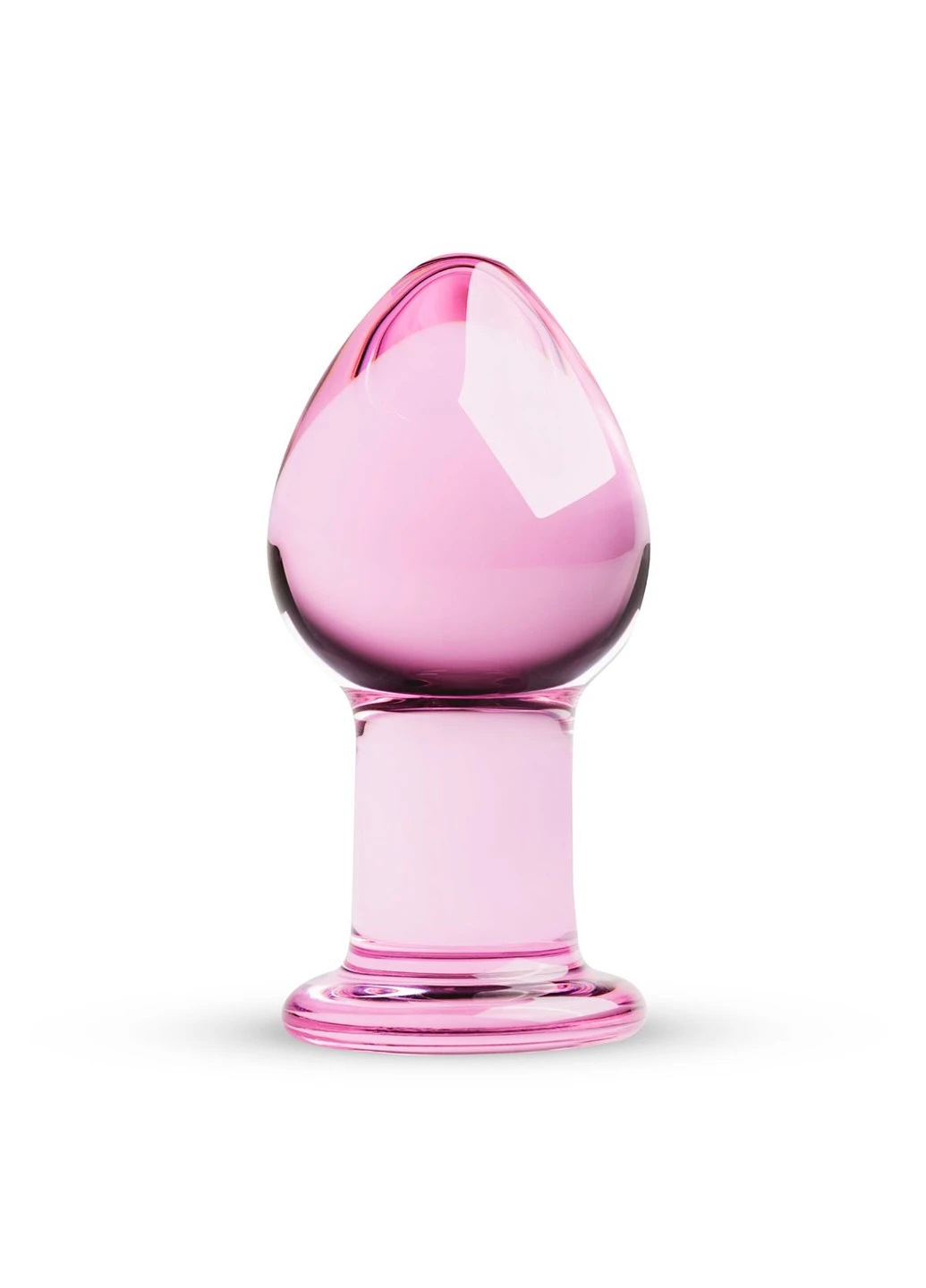 Розовая анальная пробка из стекла Pink Glass Buttplug No. 27 Gildo (277236279)