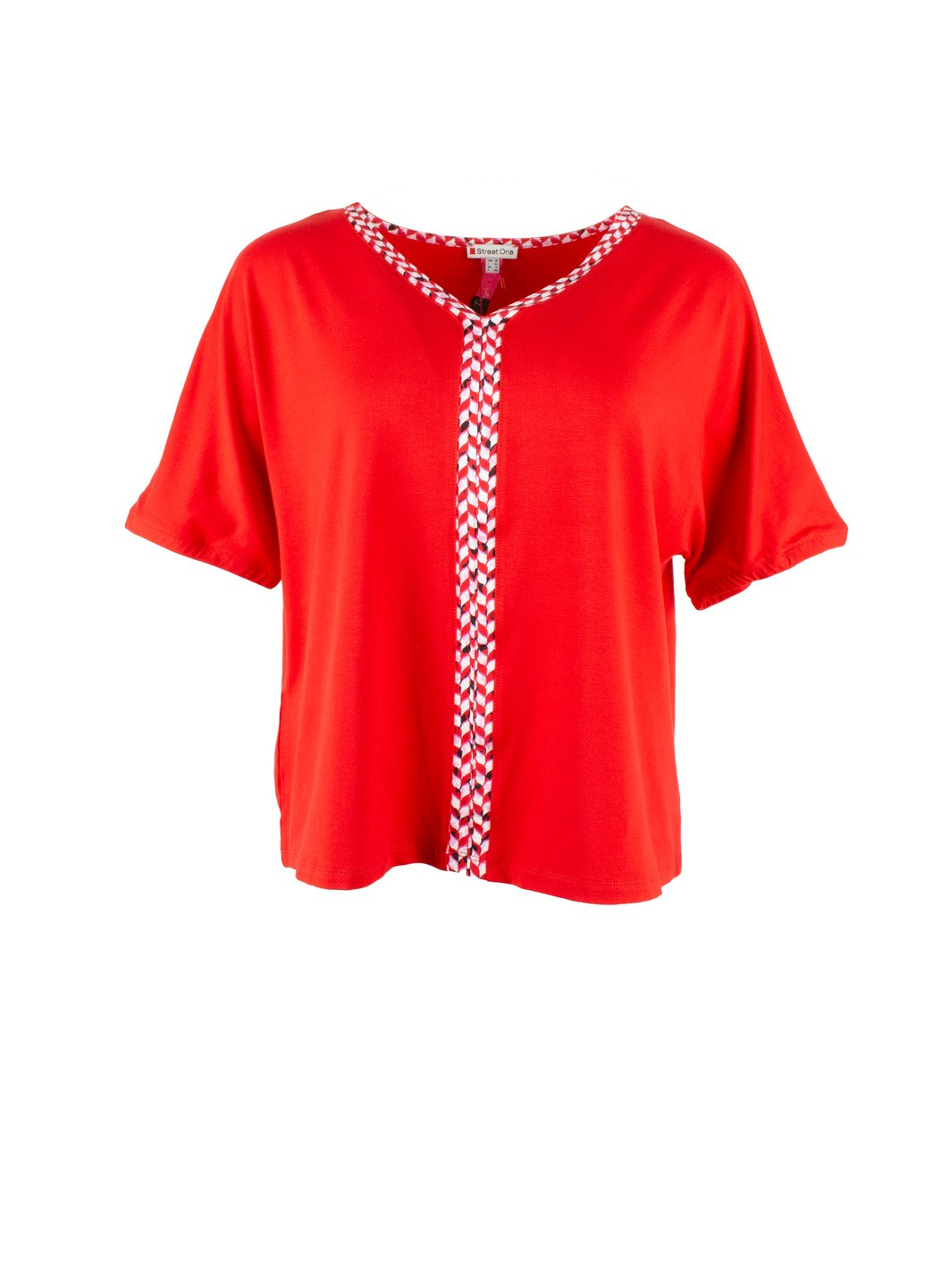 Червона літня жіноча футболка tough chic Street One