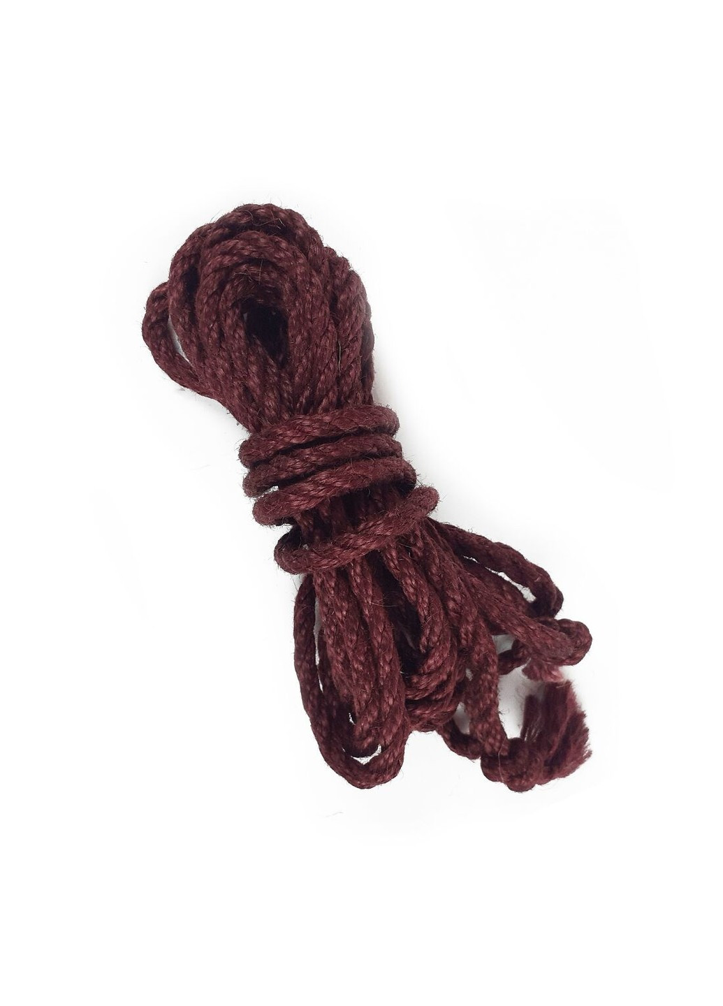 Джутова мотузка BDSM 8 метрів, 6 мм, колір бургунд Art of Sex (277235473)