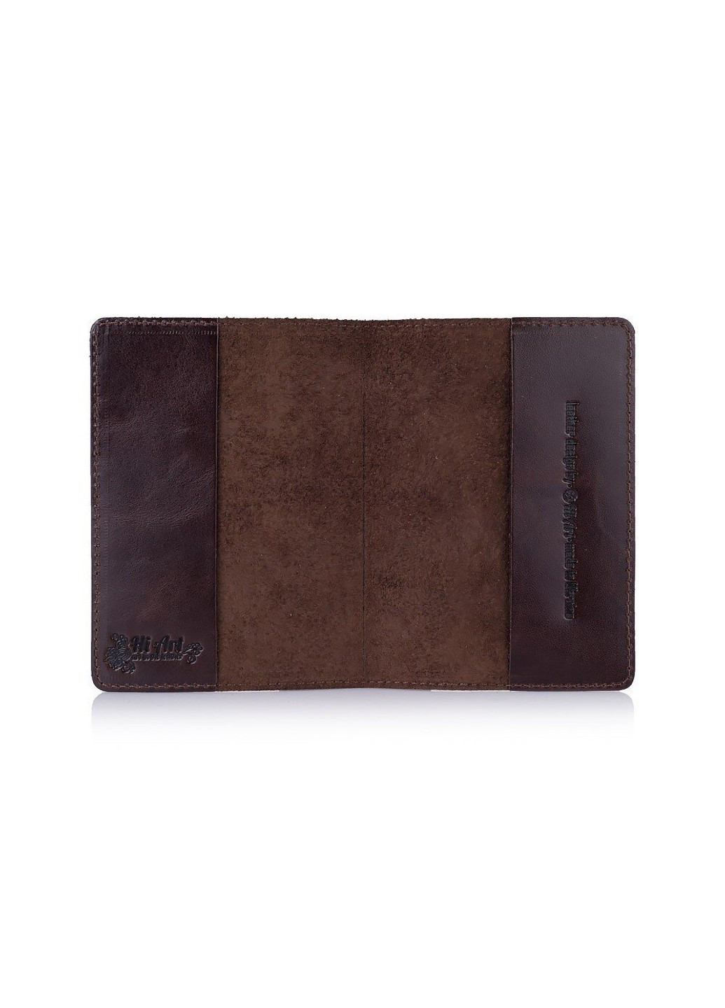 Кожаная обложка на паспорт HiArt PC-01 Mehendi Art коричневая Коричневый Hi Art (268371394)