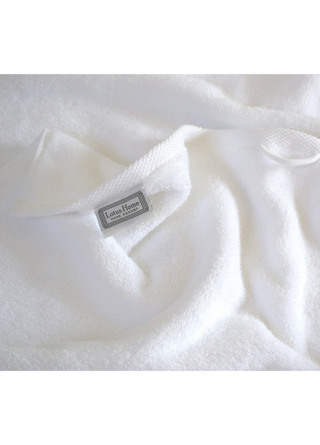 Lotus полотенце home отель premium - microcotton white 70*140 550 г/м² однотонный белый производство - Турция