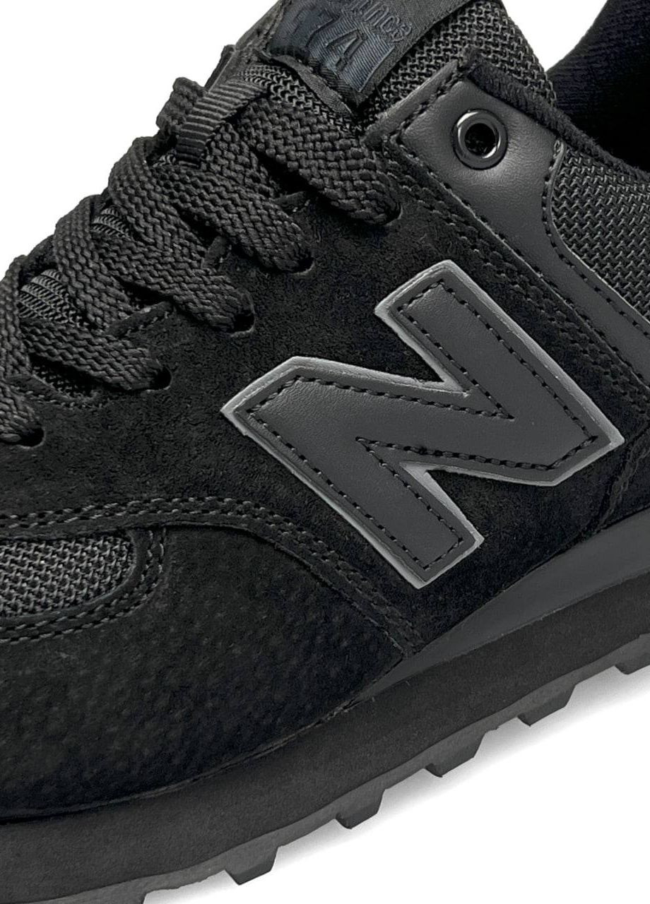 Черные демисезонные кроссовки женские, вьетнам New Balance 574 HD All Black