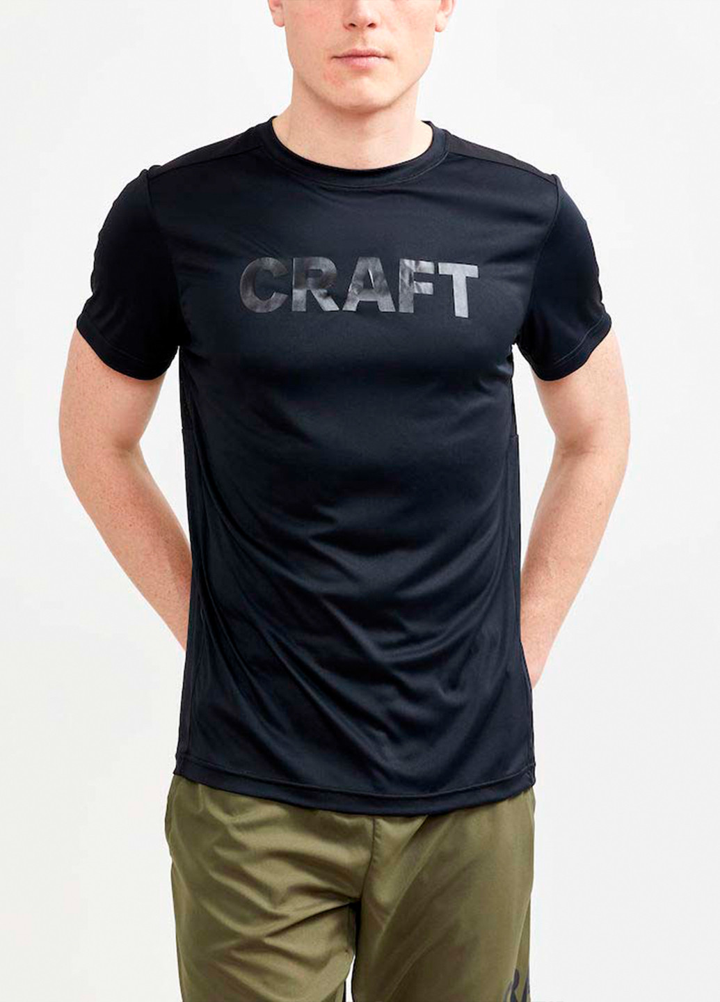 Черная мужская футболка Craft Core Charge Tee