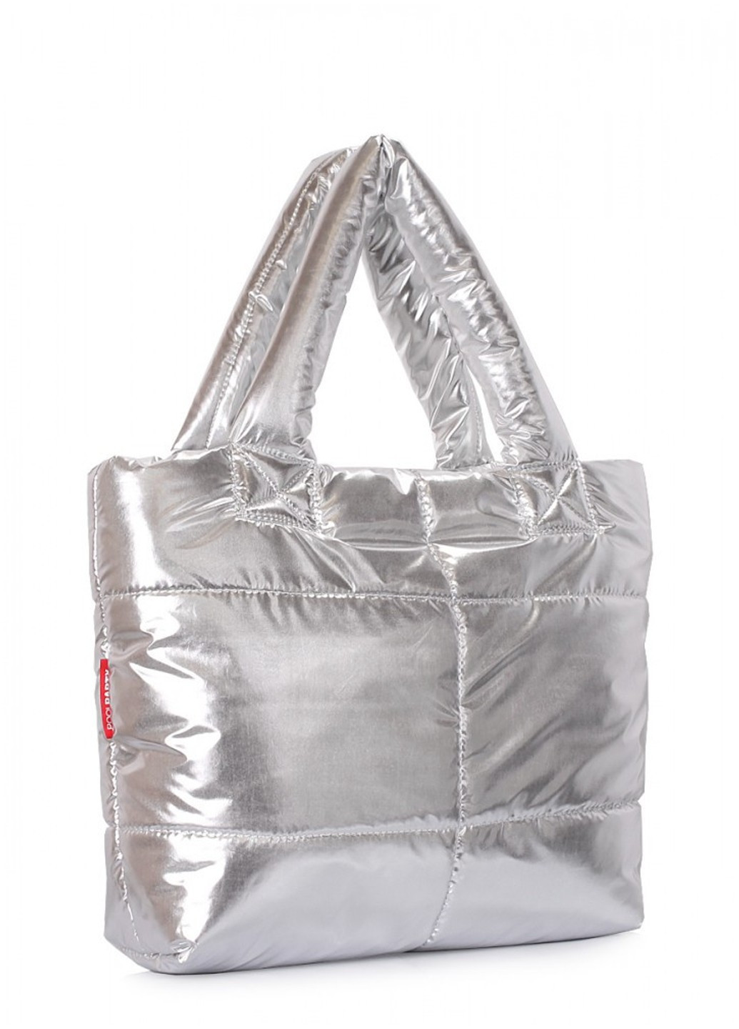 Дутая женская сумочка fluffy-silver PoolParty (268121333)