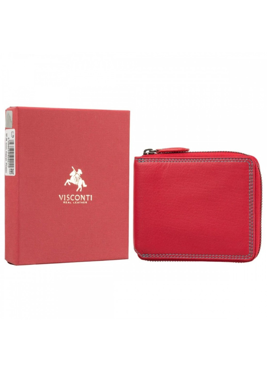 Жіночий шкіряний гаманець із RFID захистом SP29 Picasso (Red Hawaii) Visconti (275867100)