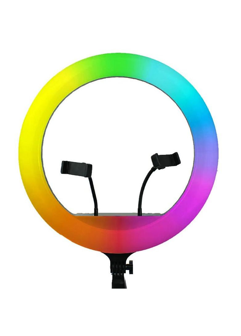 Кільцева світлодіодна LED лампа RGB Arc Ring 10" + tripod 1.6m Epik (270857435)