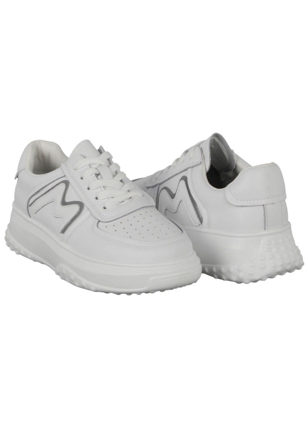 Белые демисезонные женские кроссовки 197982 Renzoni