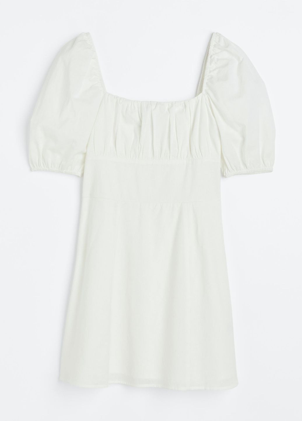 Білий повсякденний плаття, сукня H&M однотонна