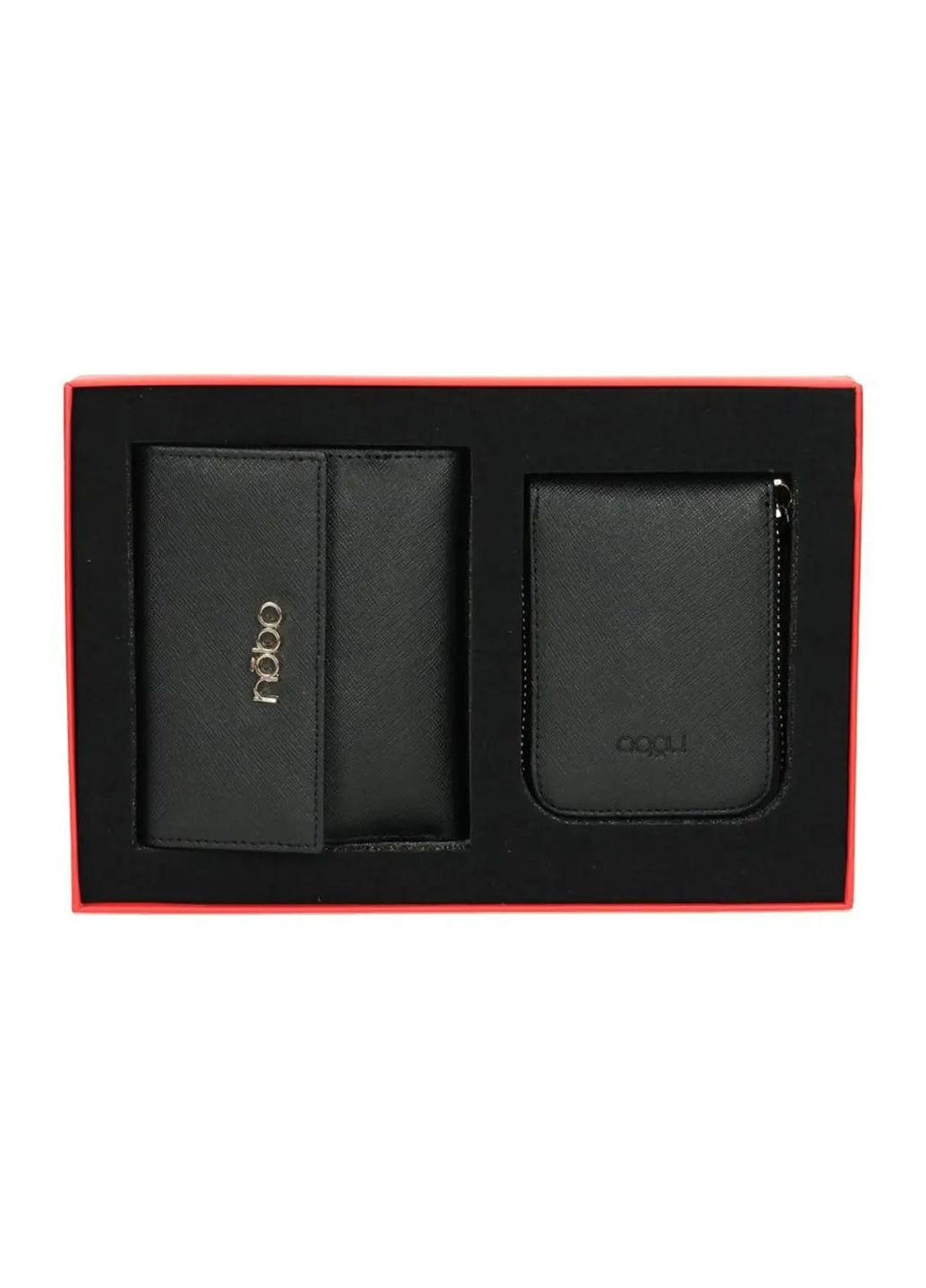 Подарочный набор женский NSET-W02-C020 черный (кошелек и картхолдер) NoBo (275998305)