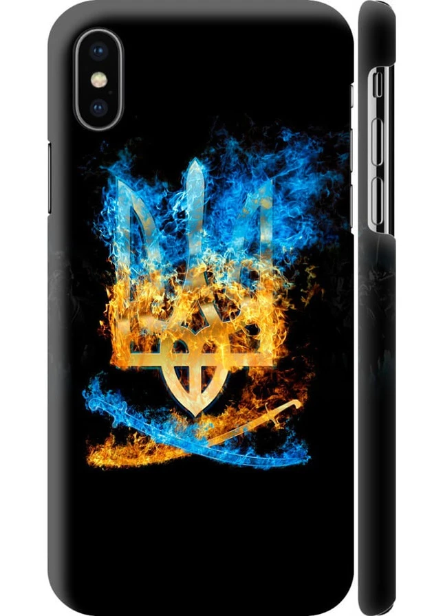 3D пластиковый матовый чехол 'Герб' для Endorphone Apple iPhone X (258084673)