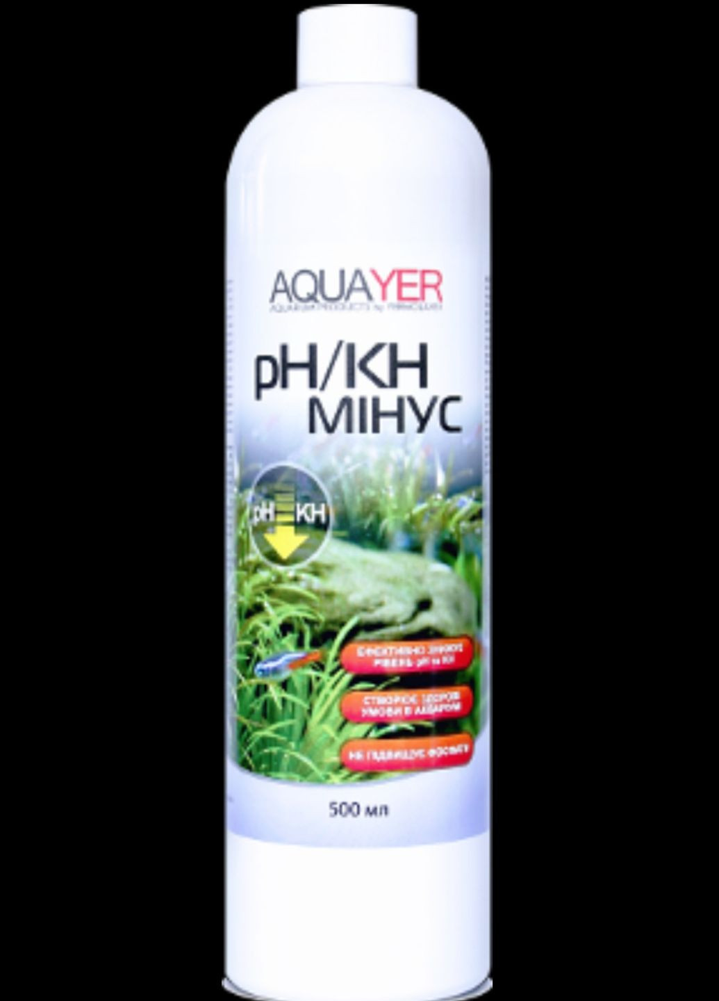pH/KH минус 500мл, средство для снижения карбонатной жесткости в аквариуме Aquayer (274065060)