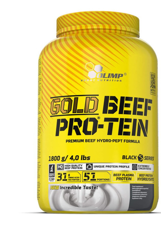 Olimp Nutrition Gold Beef Pro-Tein 1800 g /51 servings/ Strawberry Olimp Sport Nutrition (256719546)