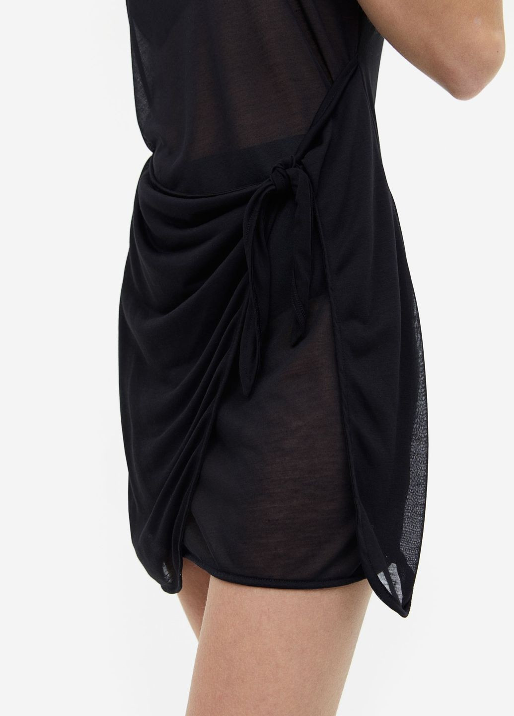 Чорна пляжна плаття, сукня H&M однотонна