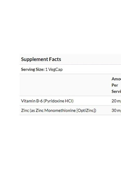OptiZinc 30 mg 60 Veg Caps SOR04707 Solaray (256723159)