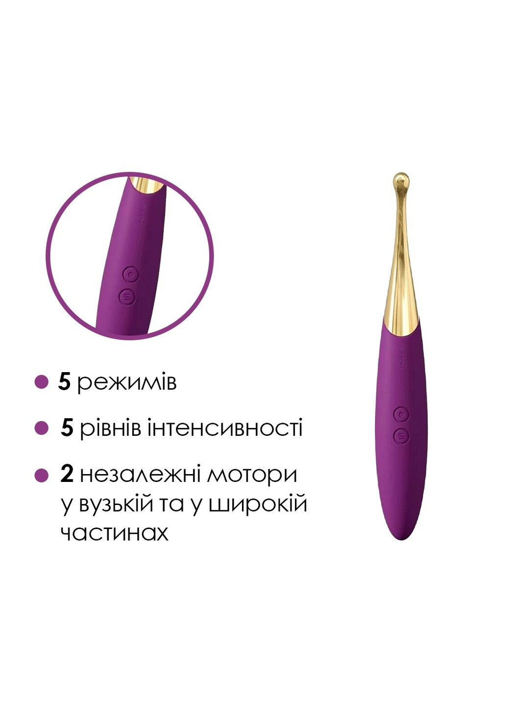 Универсальный вибратор Beatrice, 4 варианта использования Svakom (259454346)