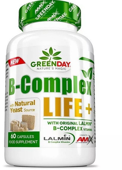 GreenDay B-Complex Life+ 60 Caps Amix Nutrition (258499729)