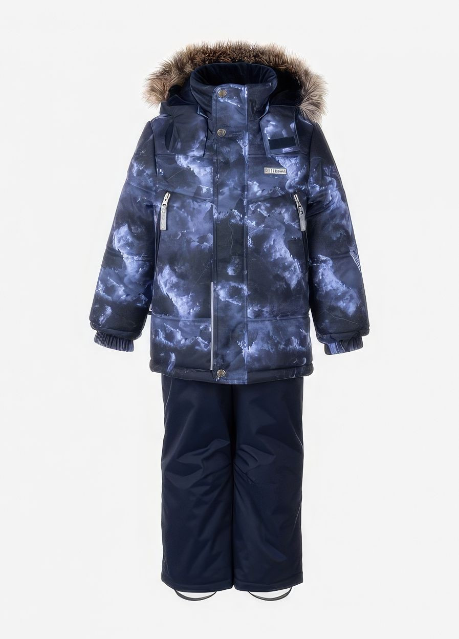 Синій зимній зимовий комплект (куртка + напівкомбінезон) для хлопчика 9154 116 см синій 68896 Lenne