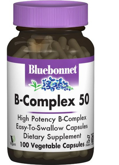 B-Complex 50 100 Veg Caps BLB0412 Bluebonnet Nutrition (256723248)