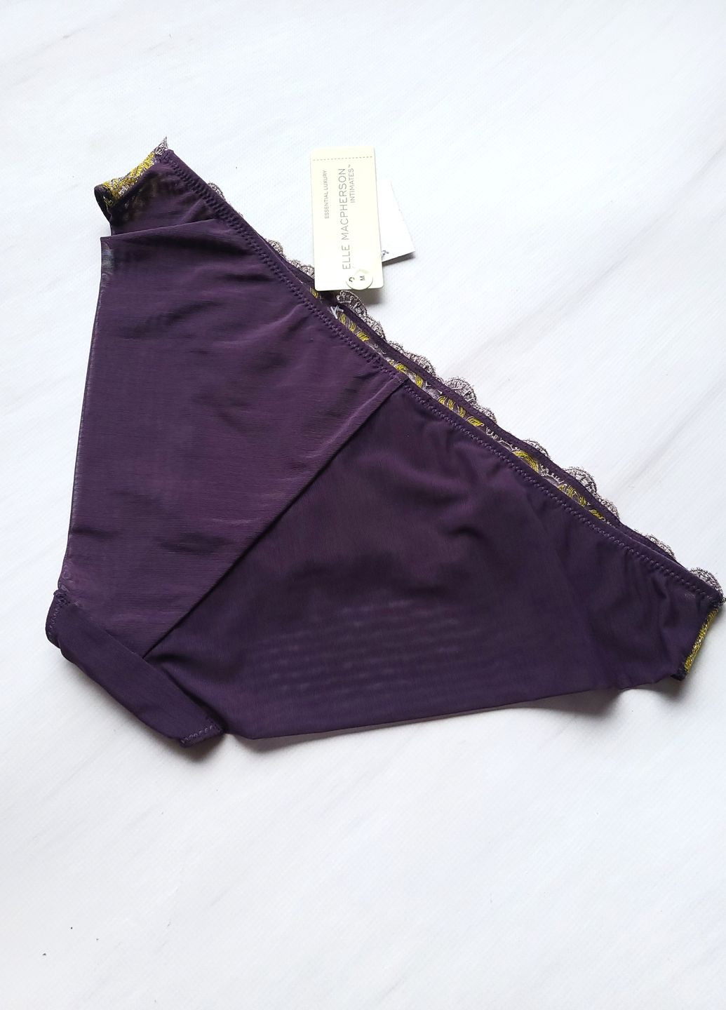 Трусики жіночі з вишивкою Фіолетові No Brand (268467460)