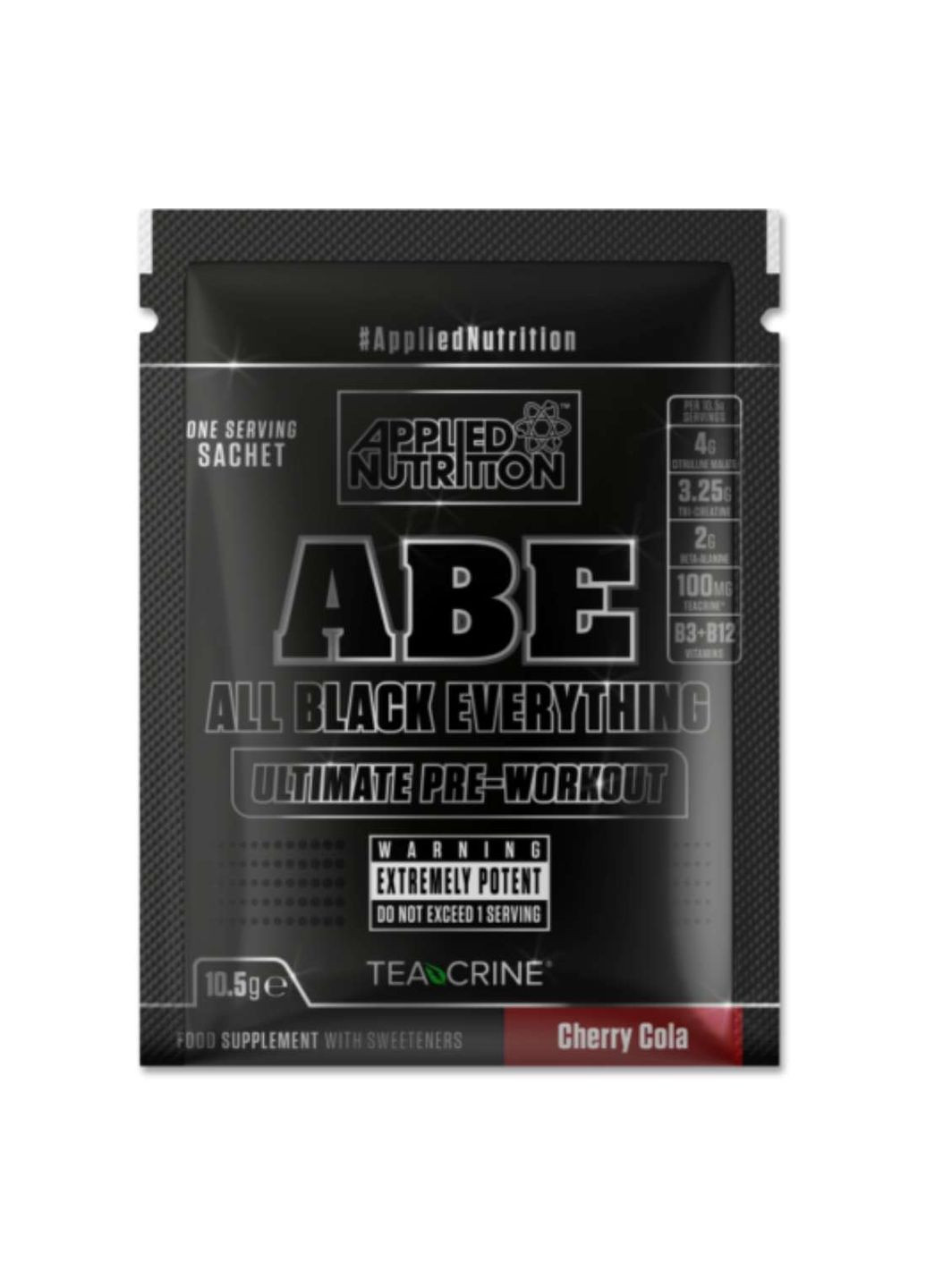 Передтренувальний комплекс ABE All Black Everything 10,5 g (Cherry Cola) Applied Nutrition (261926585)