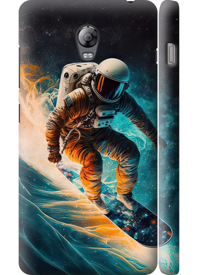 3D пластиковий матовий чохол 'Сноубордист' для Endorphone Lenovo Vibe P1 (258088066)