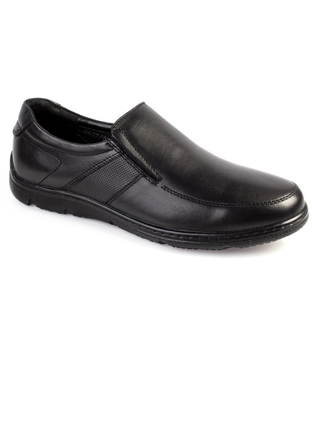 Черные повседневные туфли мужские бренда 9402078_(1) ModaMilano без шнурков