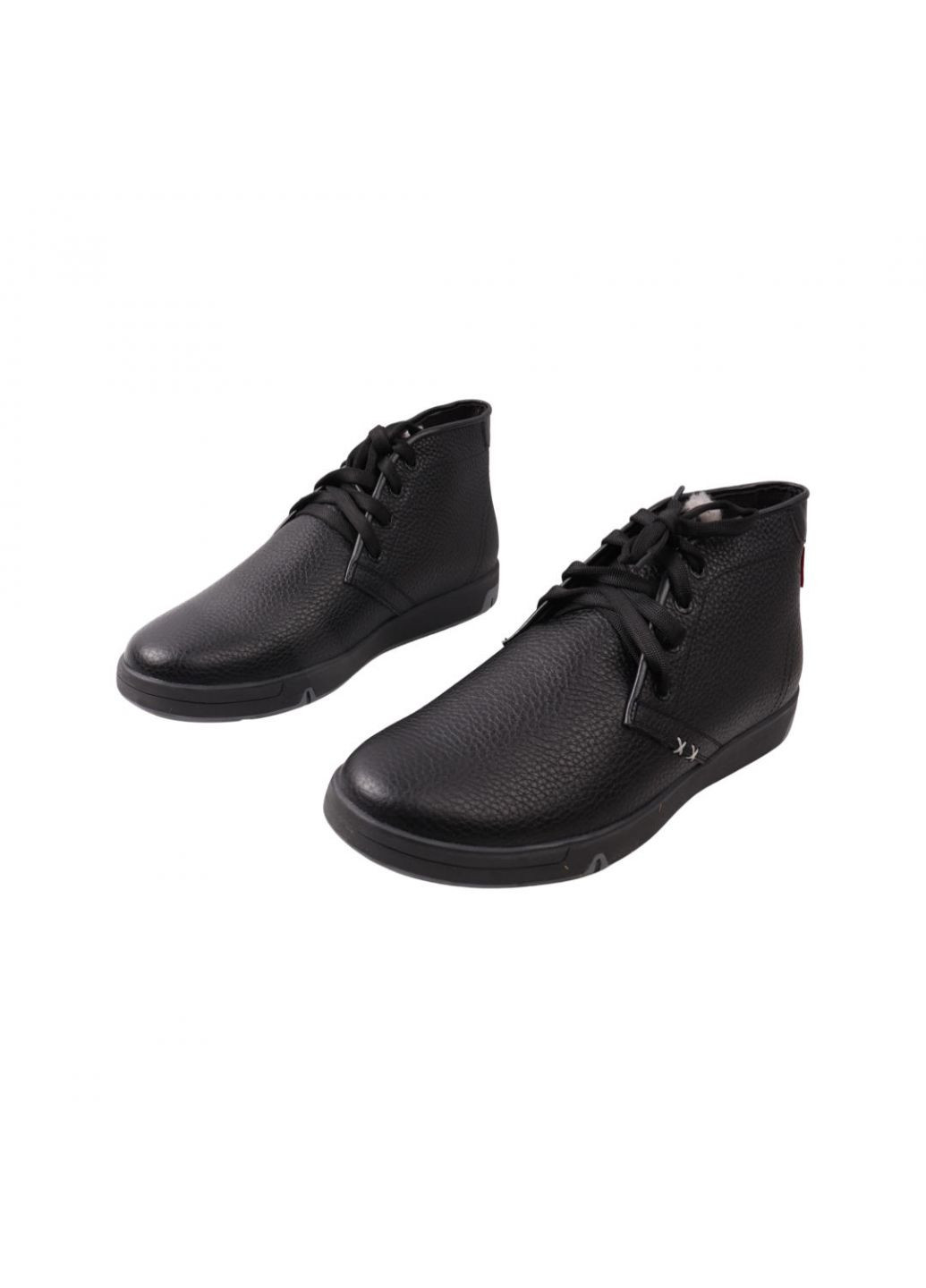 Черные ботинки мужские черные натуральная кожа New Man