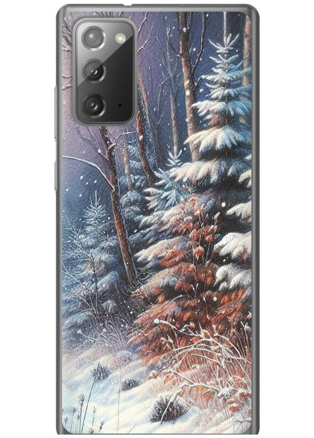 Силиконовый чехол 'Зимний пейзаж' для Endorphone Samsung Galaxy Note 20 (275458682)