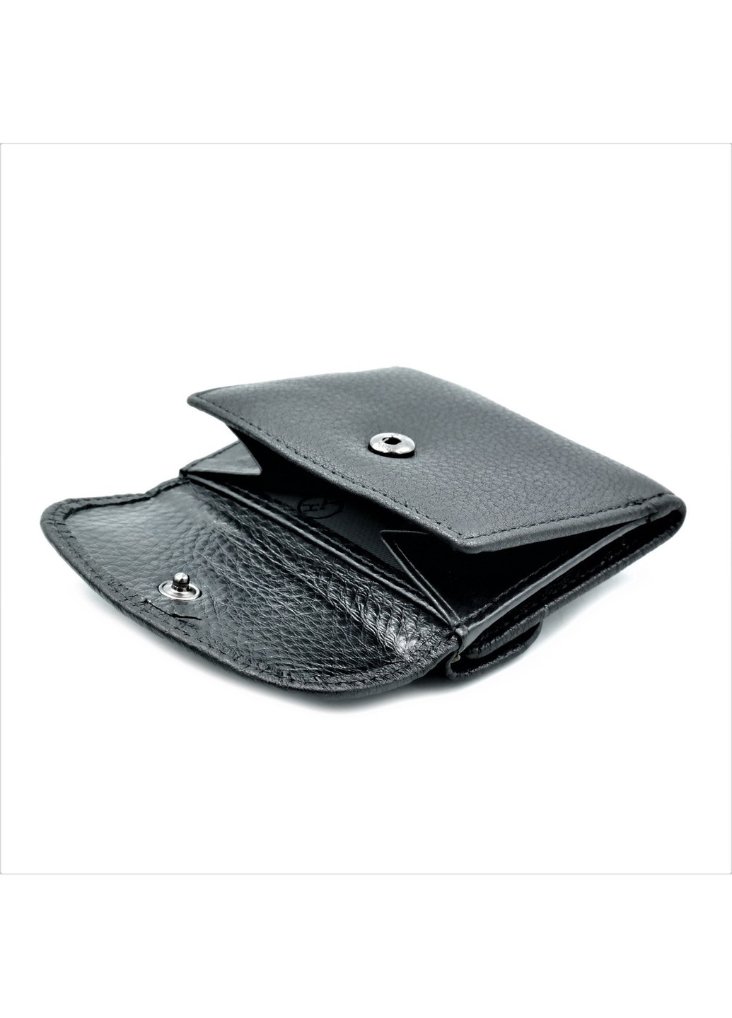 Чоловічий шкіряний міні гаманець 9 х 7,5 х 2 см Чорний wtro-nw-168-40-01 Weatro (272596091)
