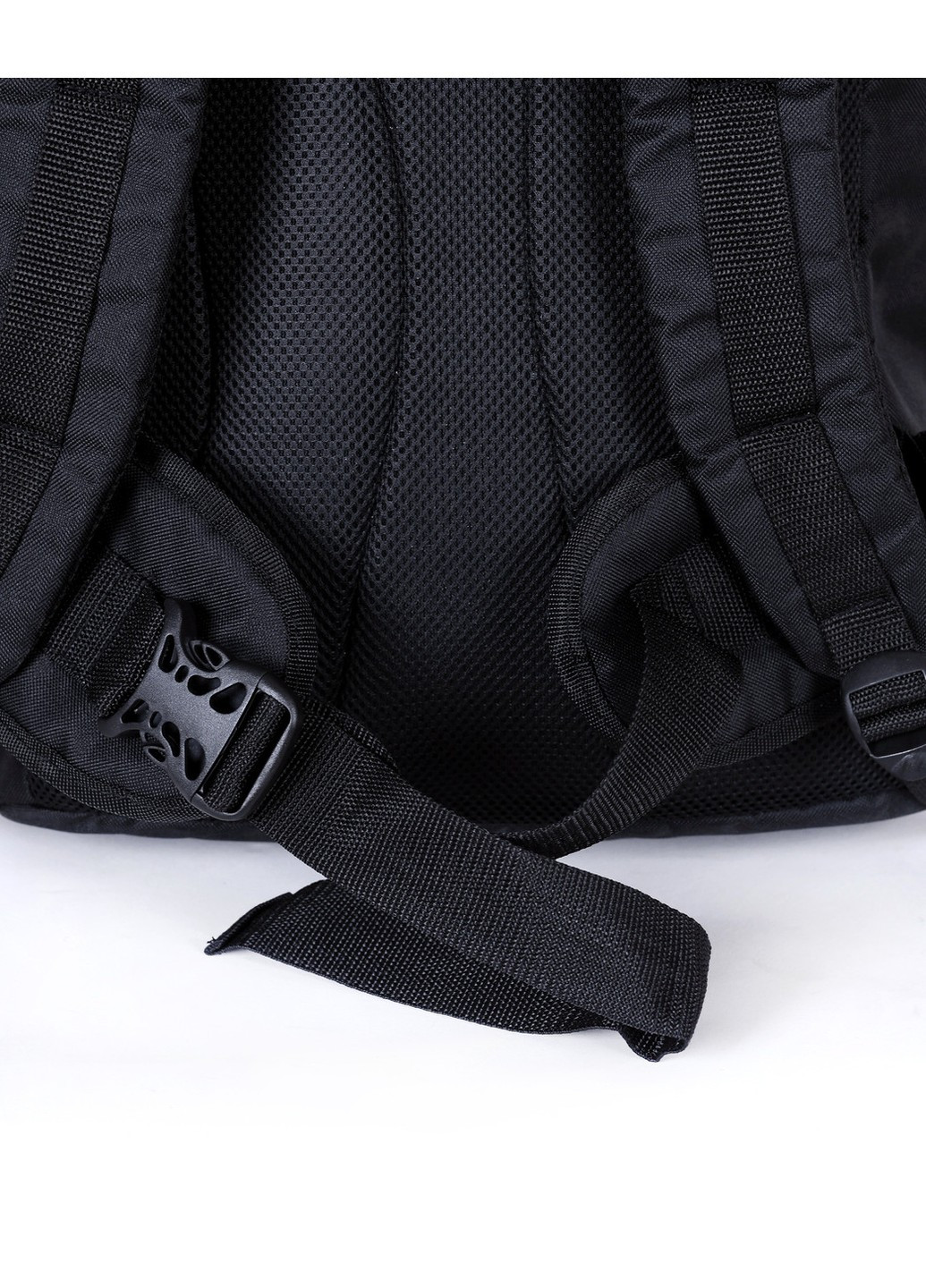 Однотонний середній чоловічий місткий непромокальний зносостійкий міцний рюкзак чорного кольору No Brand (258653572)