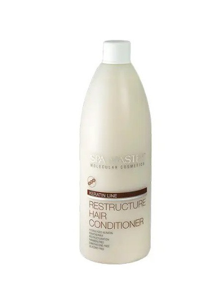Реконструюючий бальзам з кератином Restructure Hair Conditioner 970 мл Spa Master (258576739)