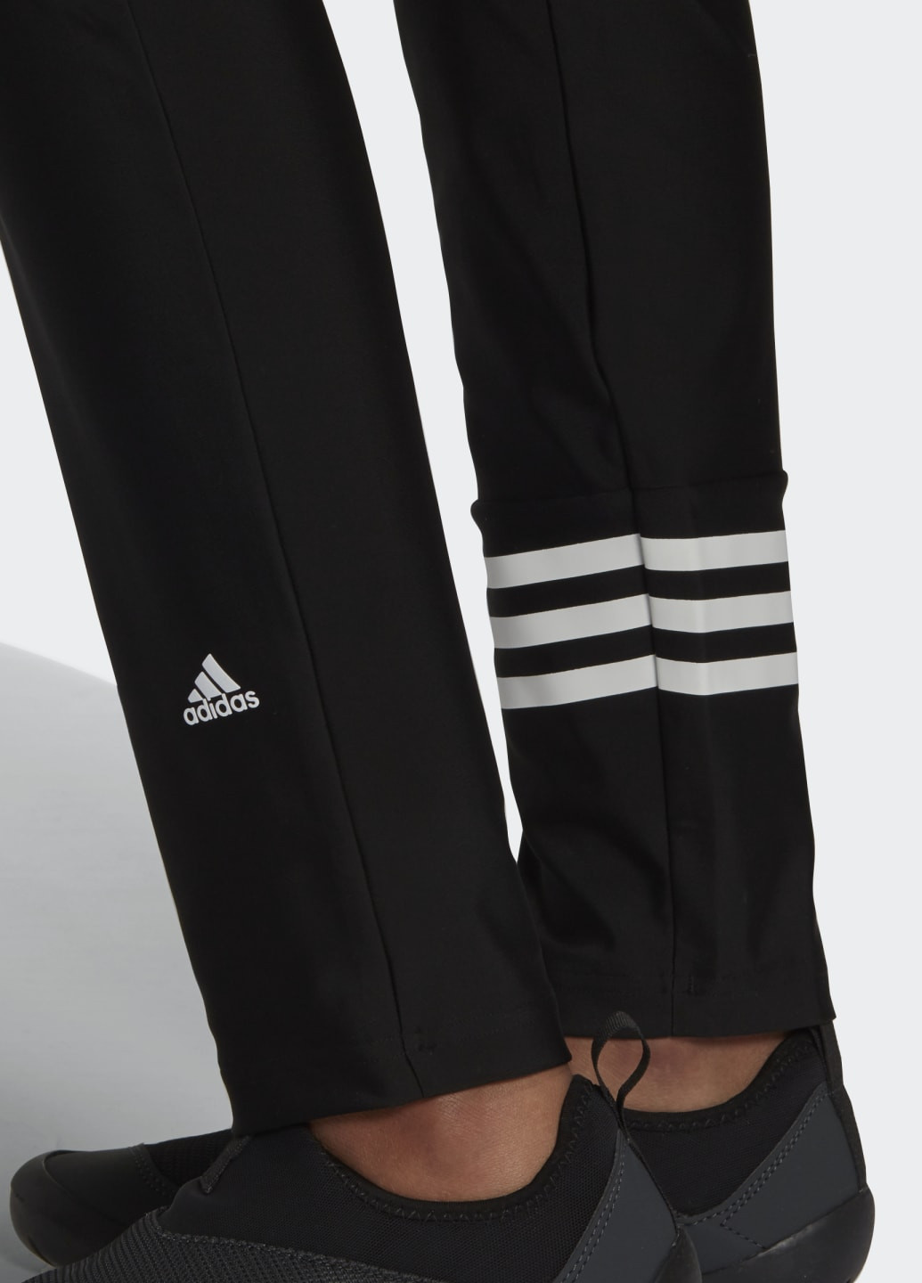 Чорний літній легінси для плавання 3-stripes adidas