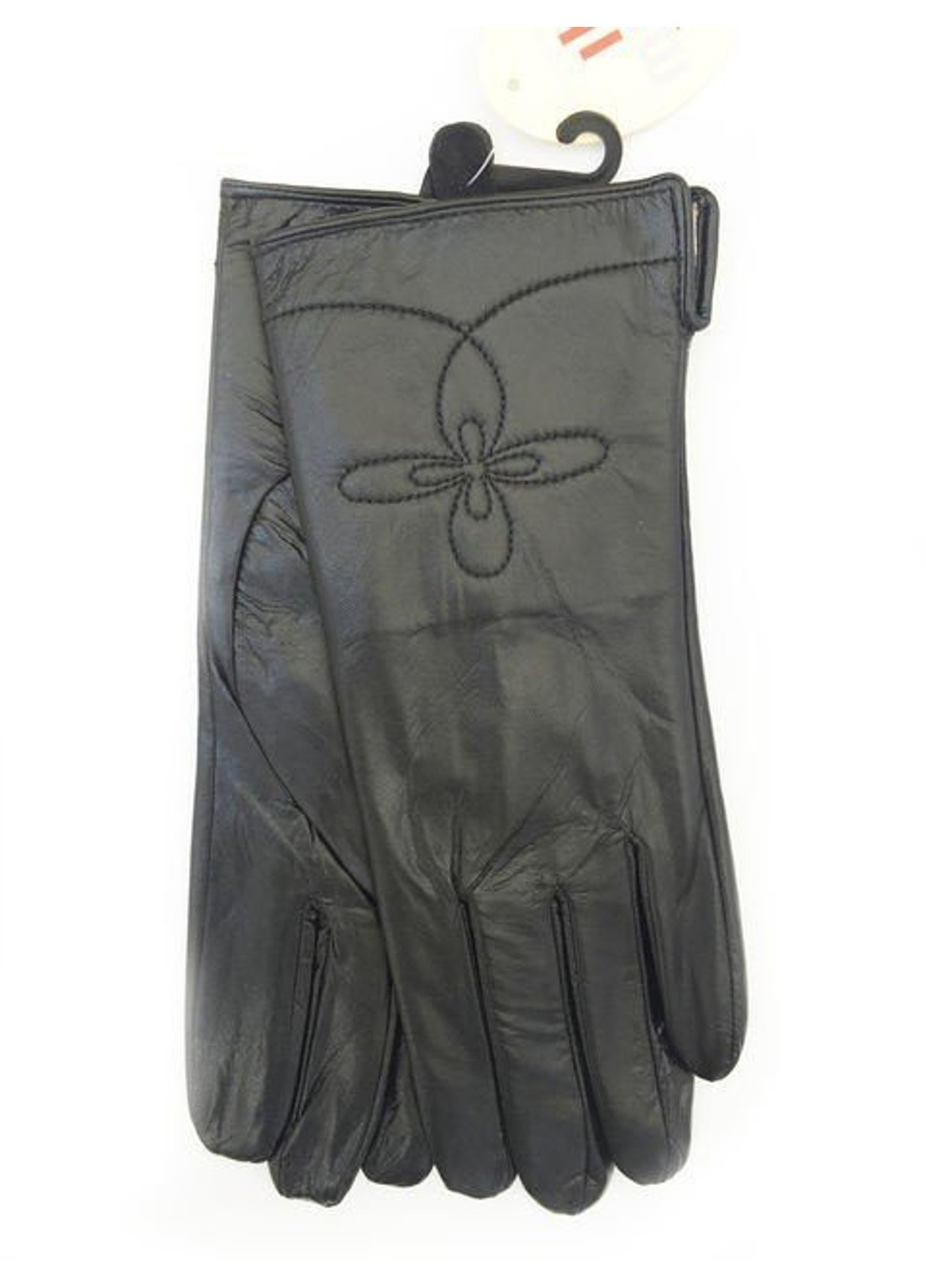 7,5 - Зимові чорні жіночі рукавички з натуральної шкіри BR-S (261486816)