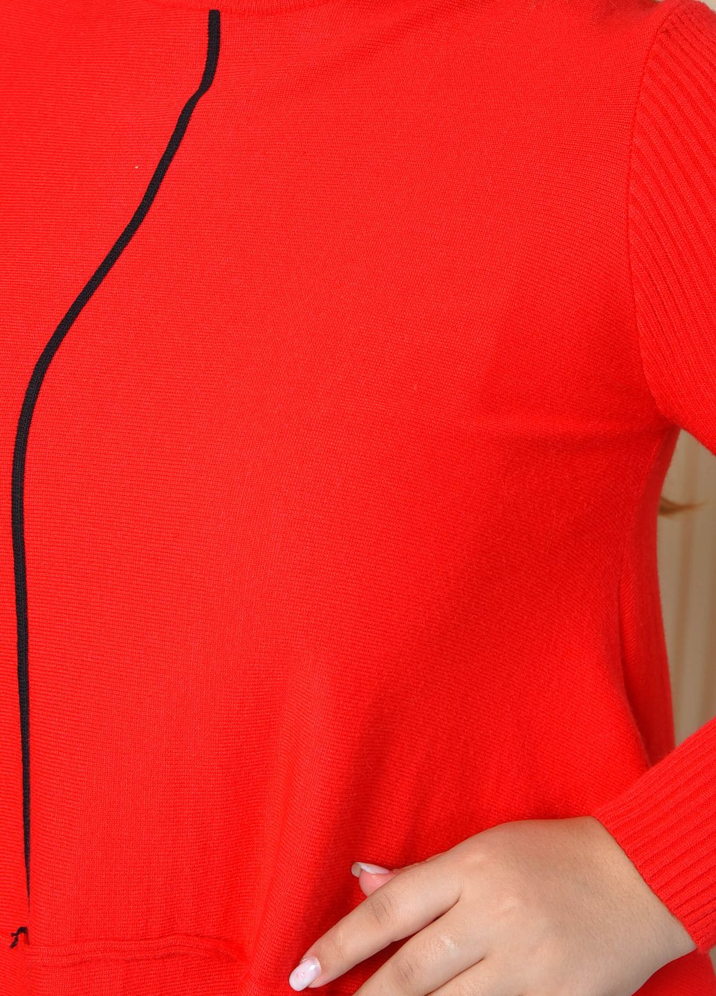 Туніка жіноча червоного кольору розмір 48-50 Let's Shop (263131369)