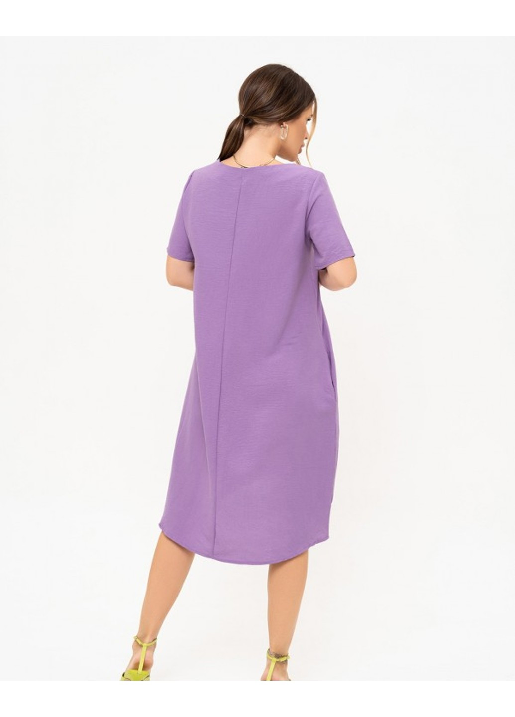 Фіолетова повсякденний сукня 13908 бузковий ISSA PLUS