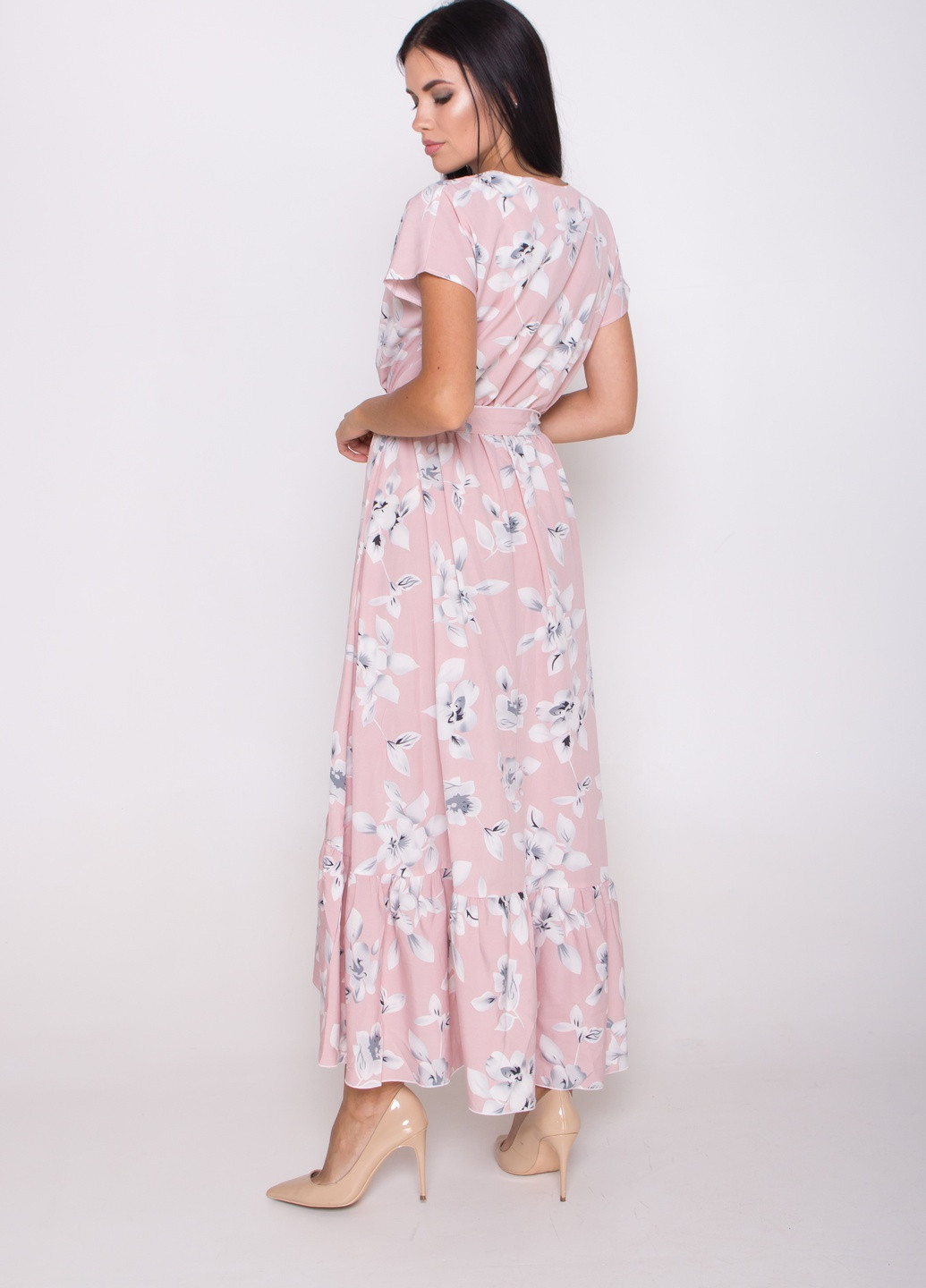 Розовое повседневный женское летнее платье SK
