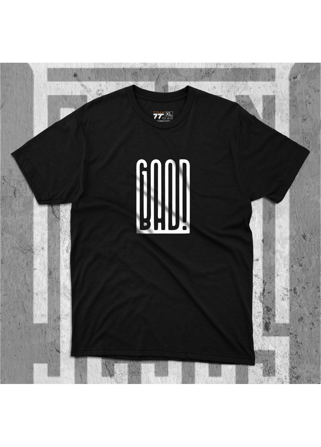 Черная футболка з принтом - good or bad No Brand