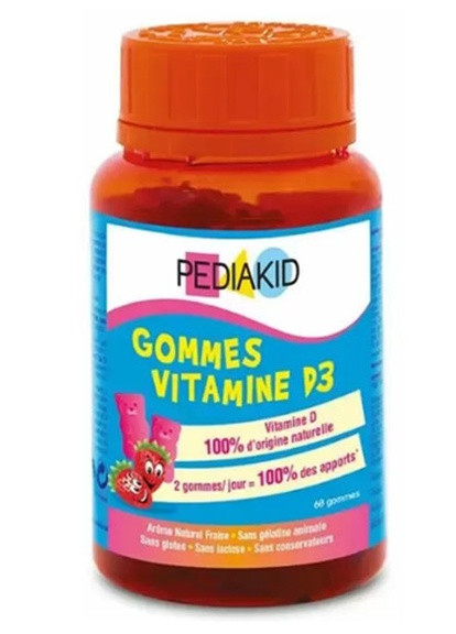 Gommes Vitamine D3 60 Chewable Tabs Strawberry Pediakid (257561261)